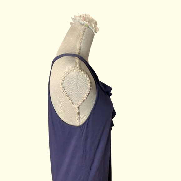 Lilly Pulitzer Shay Dress – True Navy – Size Medium– Ruffle Halter Neck - Picture 6 of 10